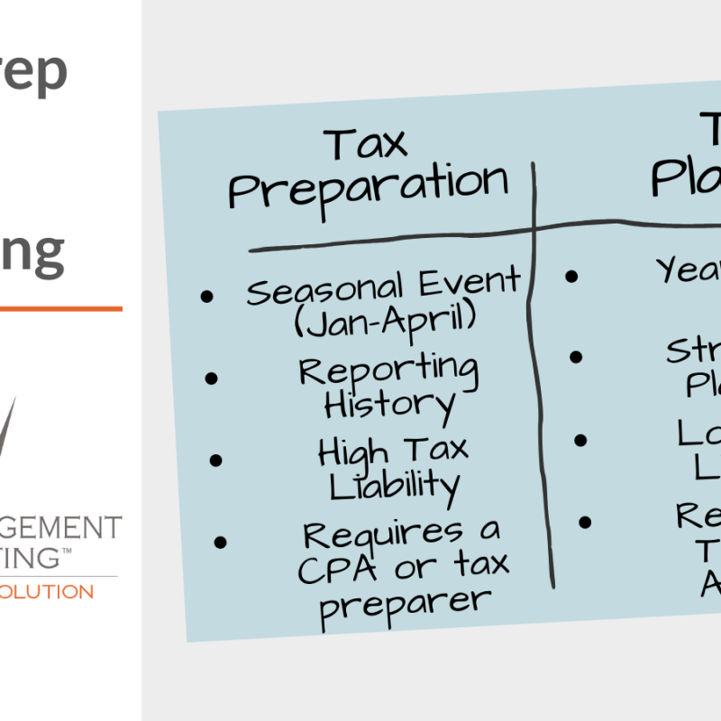 Tax prep vs tax planning