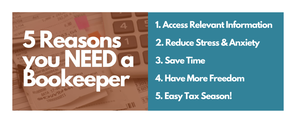 5 reasons you need a bookeeper